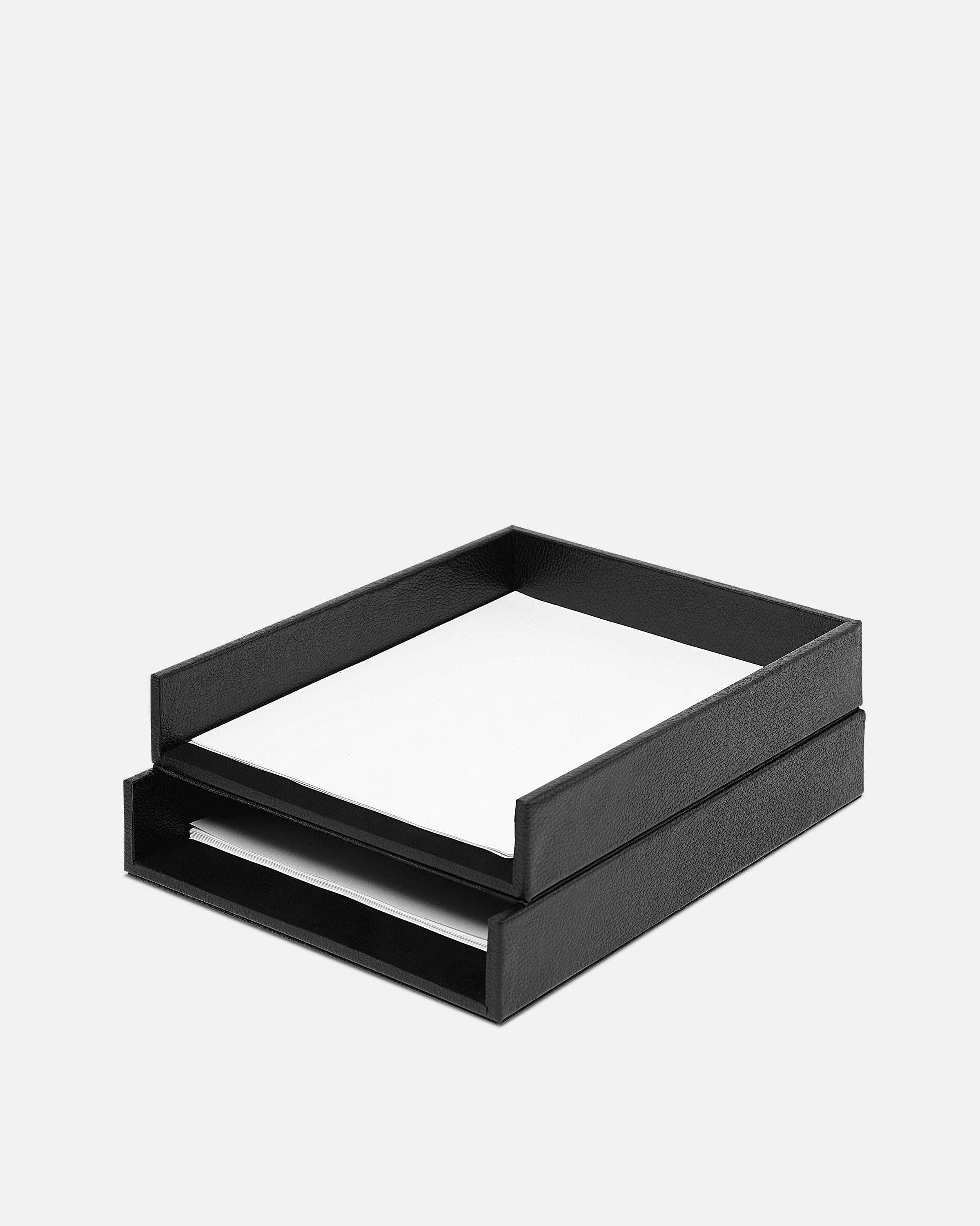 Bandeja doble para documentos - Black Caviar