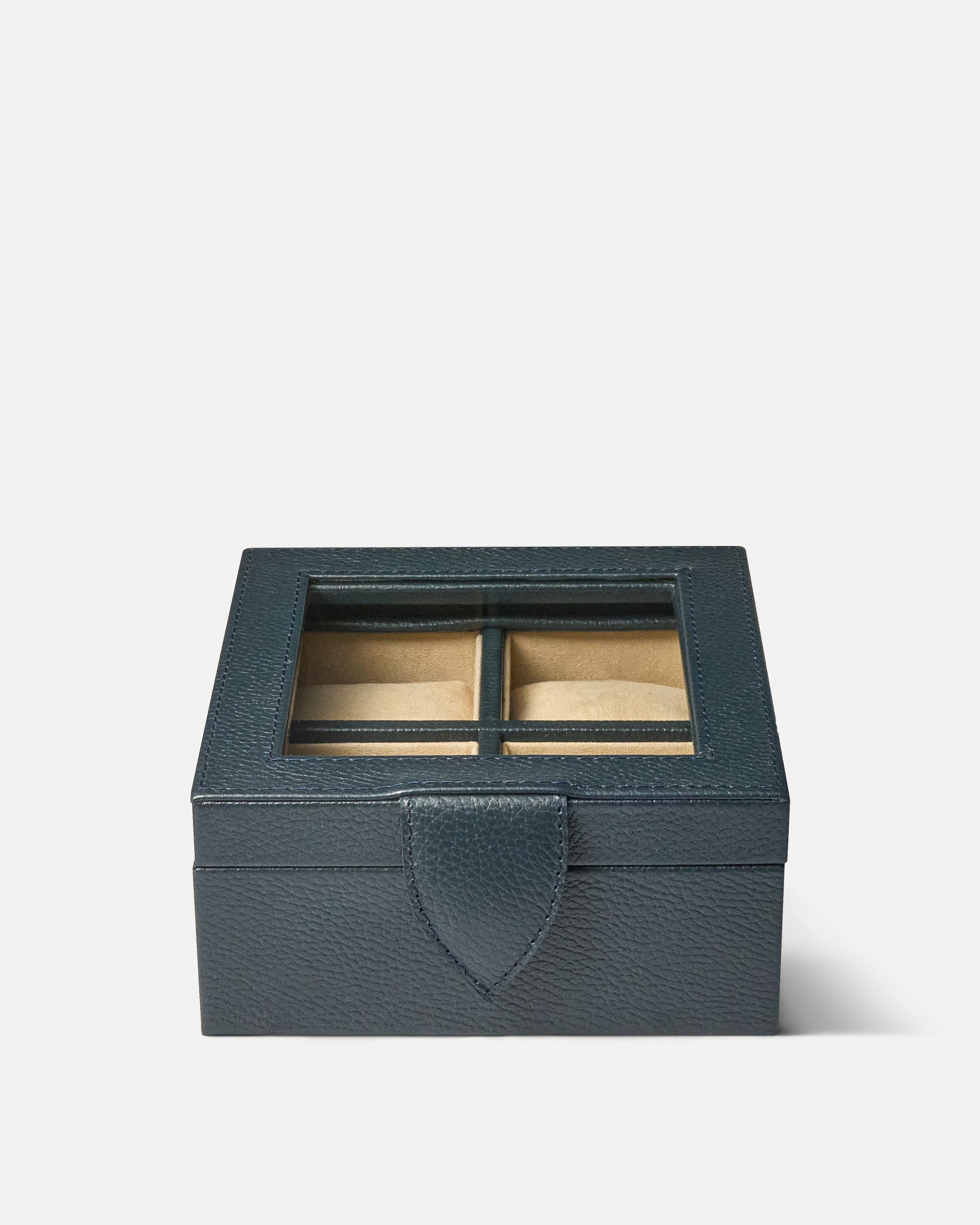 Caja 4 Relojes - Petrol Blue