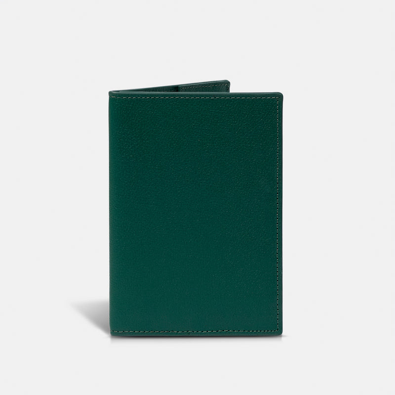 Funda Clásica para 1 Pasaporte - Forest Green