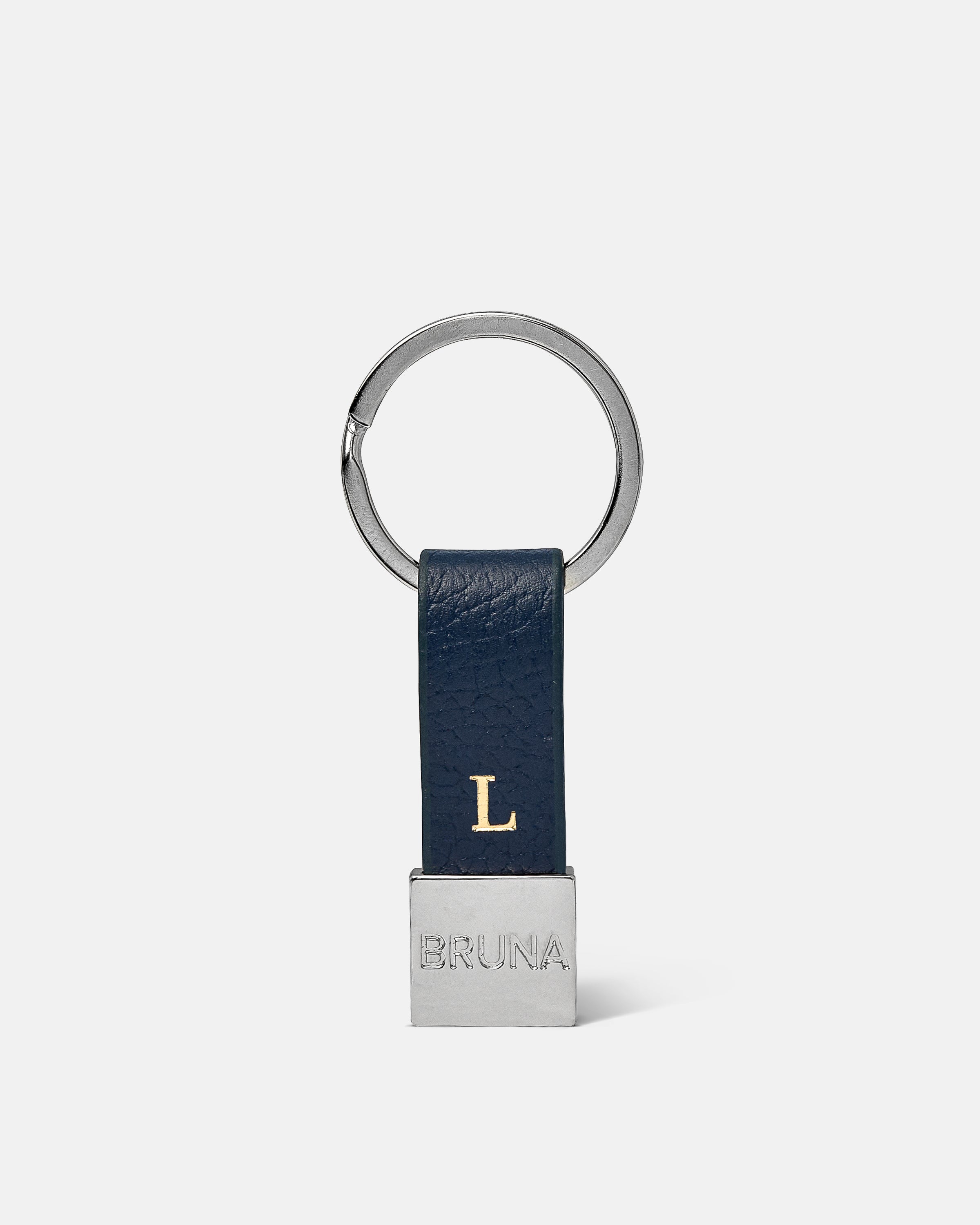 Bruna Key Ring - Navy Blue