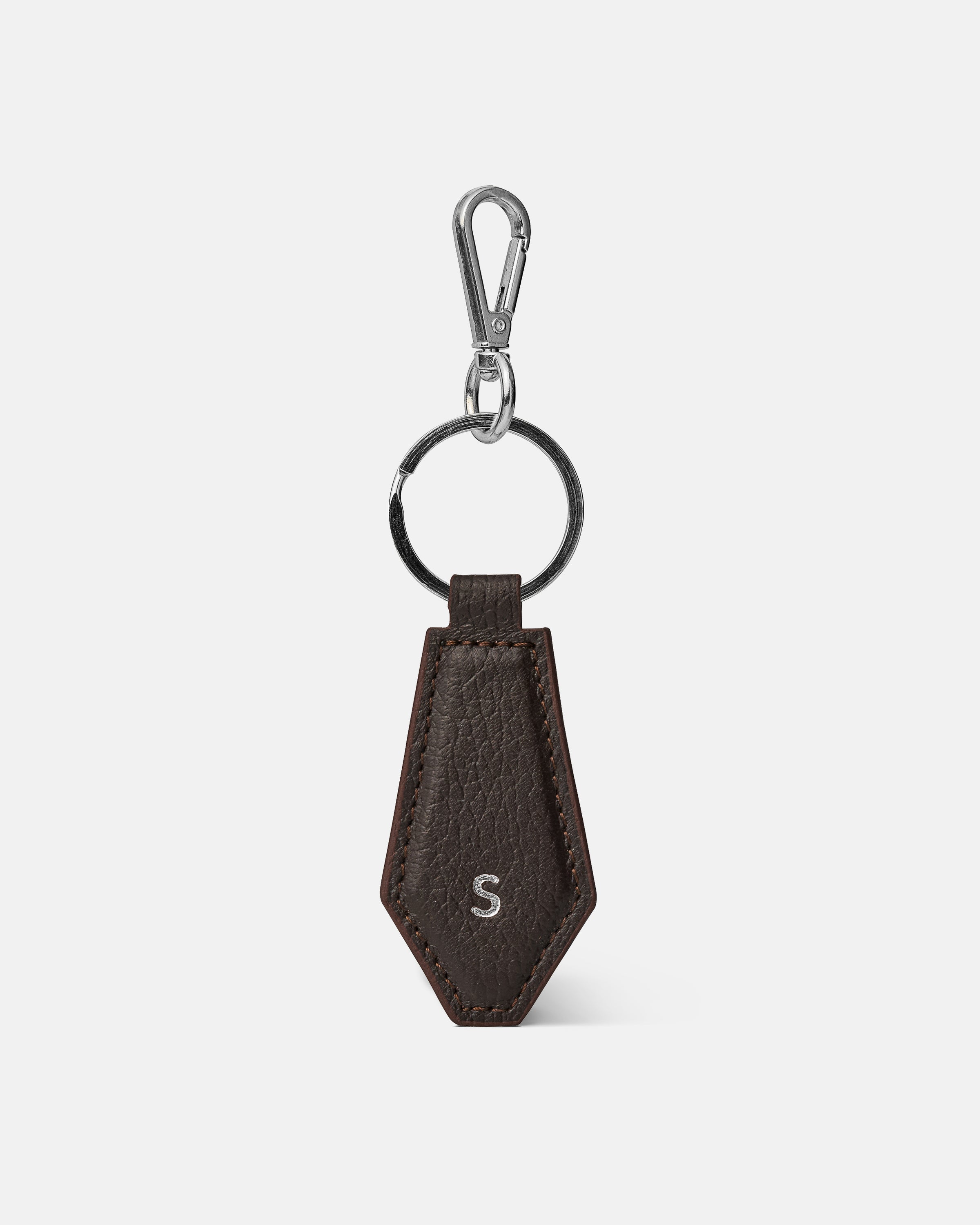 Bruna Key Ring - Espresso