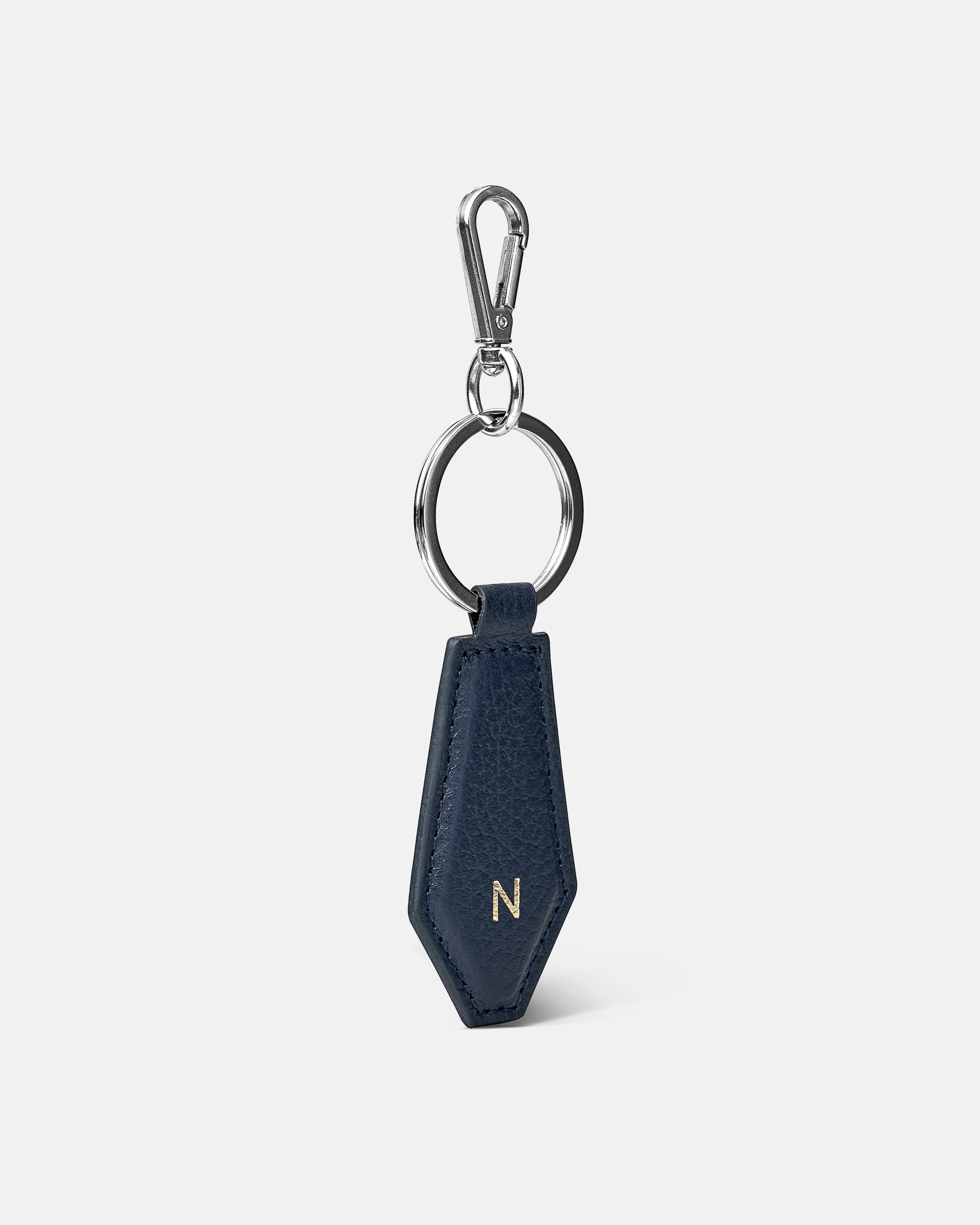 Bruna Key Ring - Navy Blue