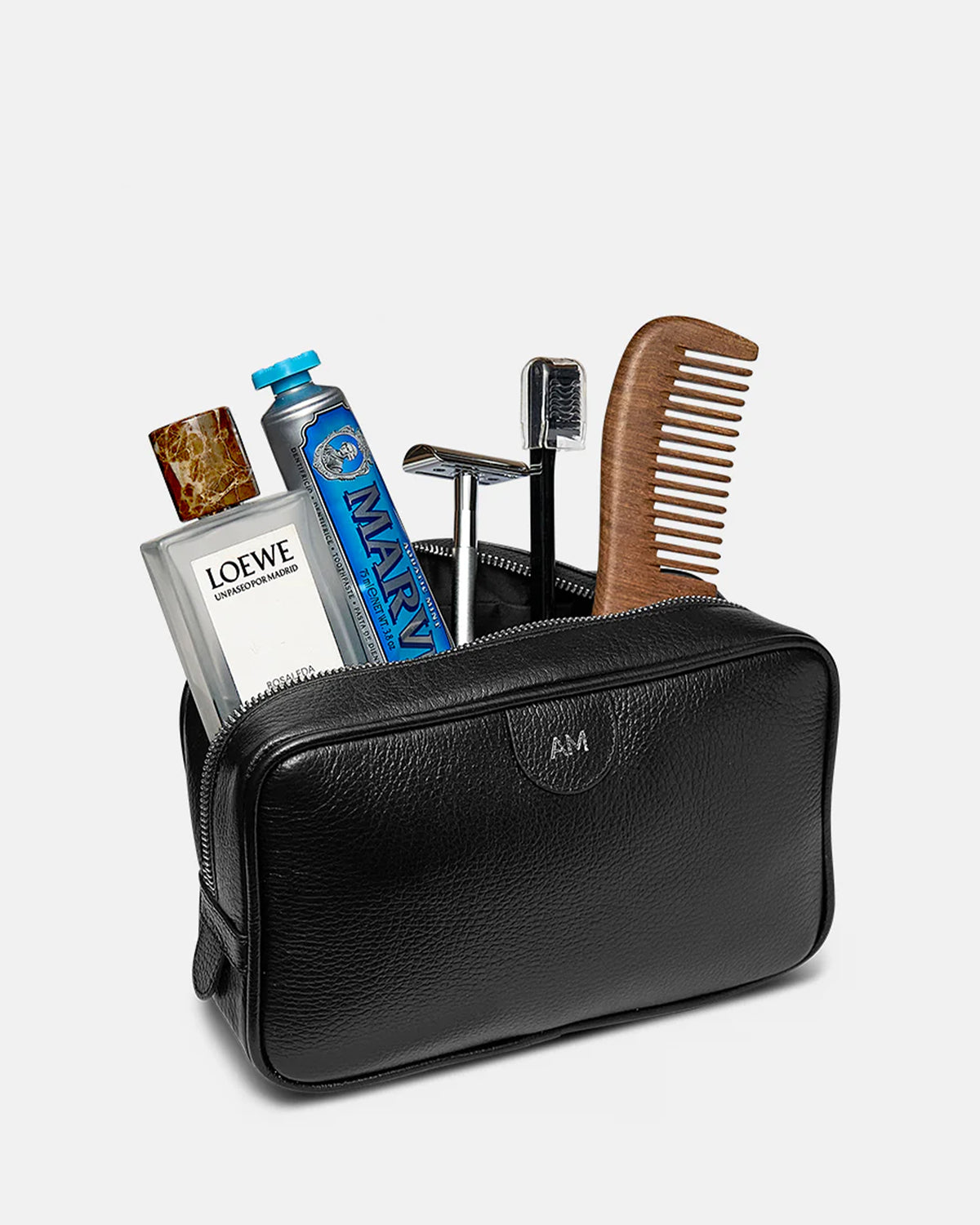Essential Toiletry Bag - Black Caviar