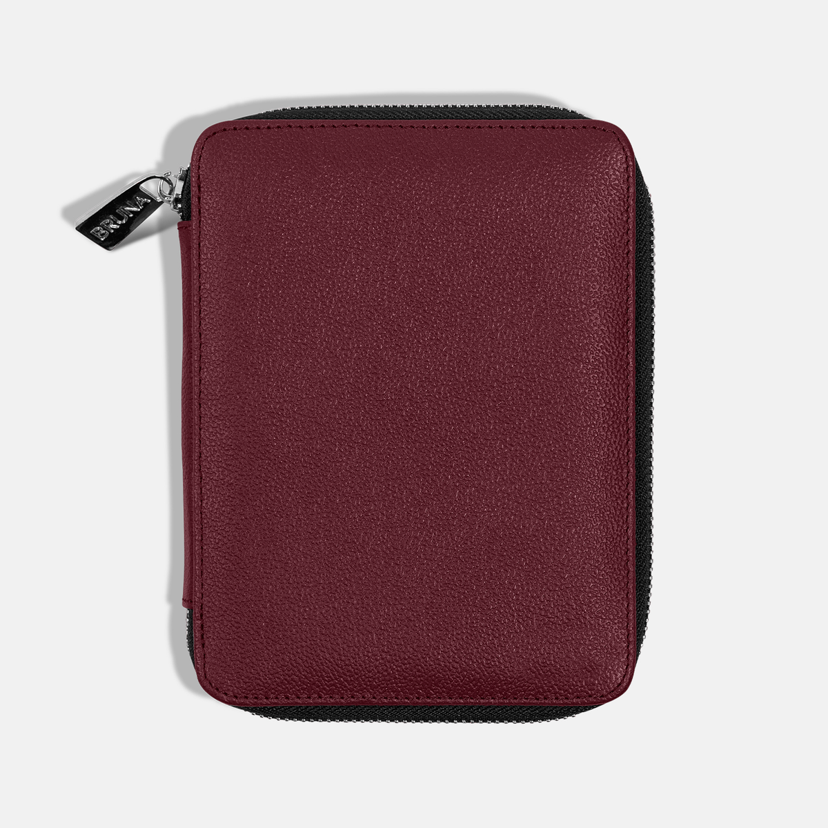 Funda con Cierre para 2 Pasaportes - Burgundy