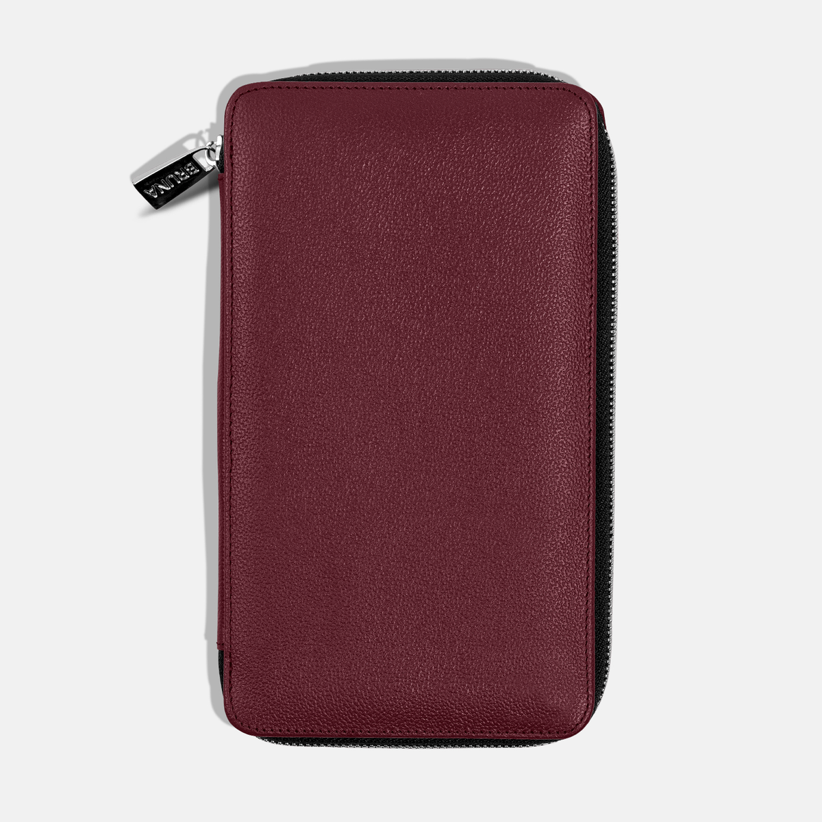 Funda con Cierre para 4 Pasaportes - Burgundy