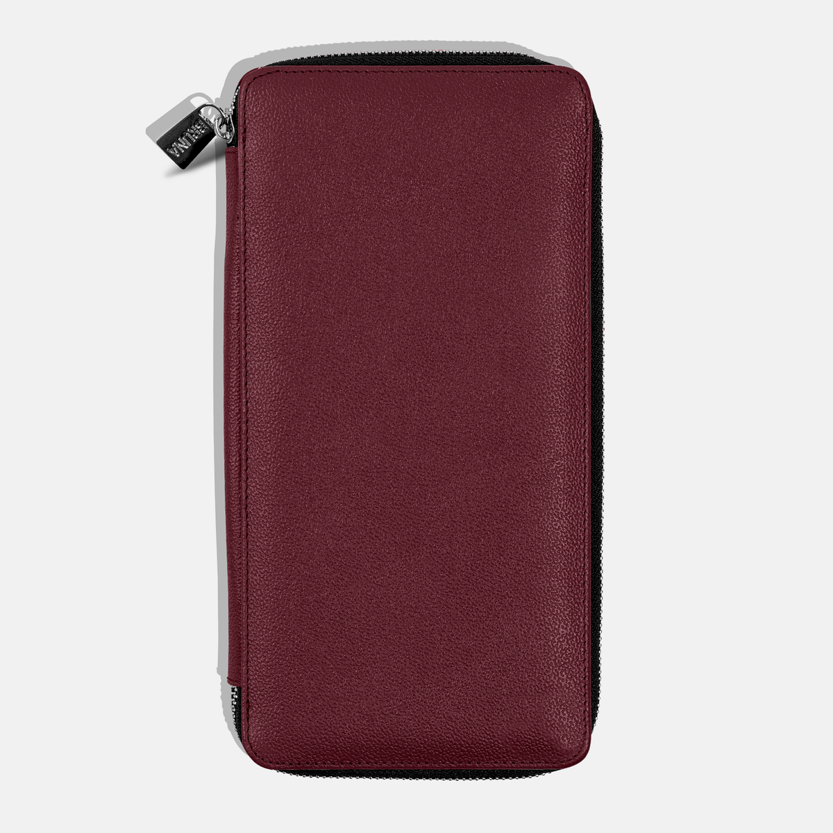 Funda con Cierre para 5 Pasaportes - Burgundy