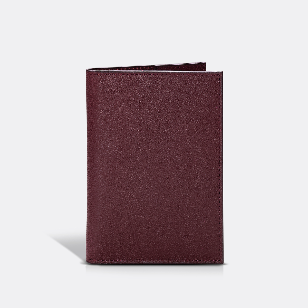 Funda Clásica para 1 Pasaporte - Burgundy