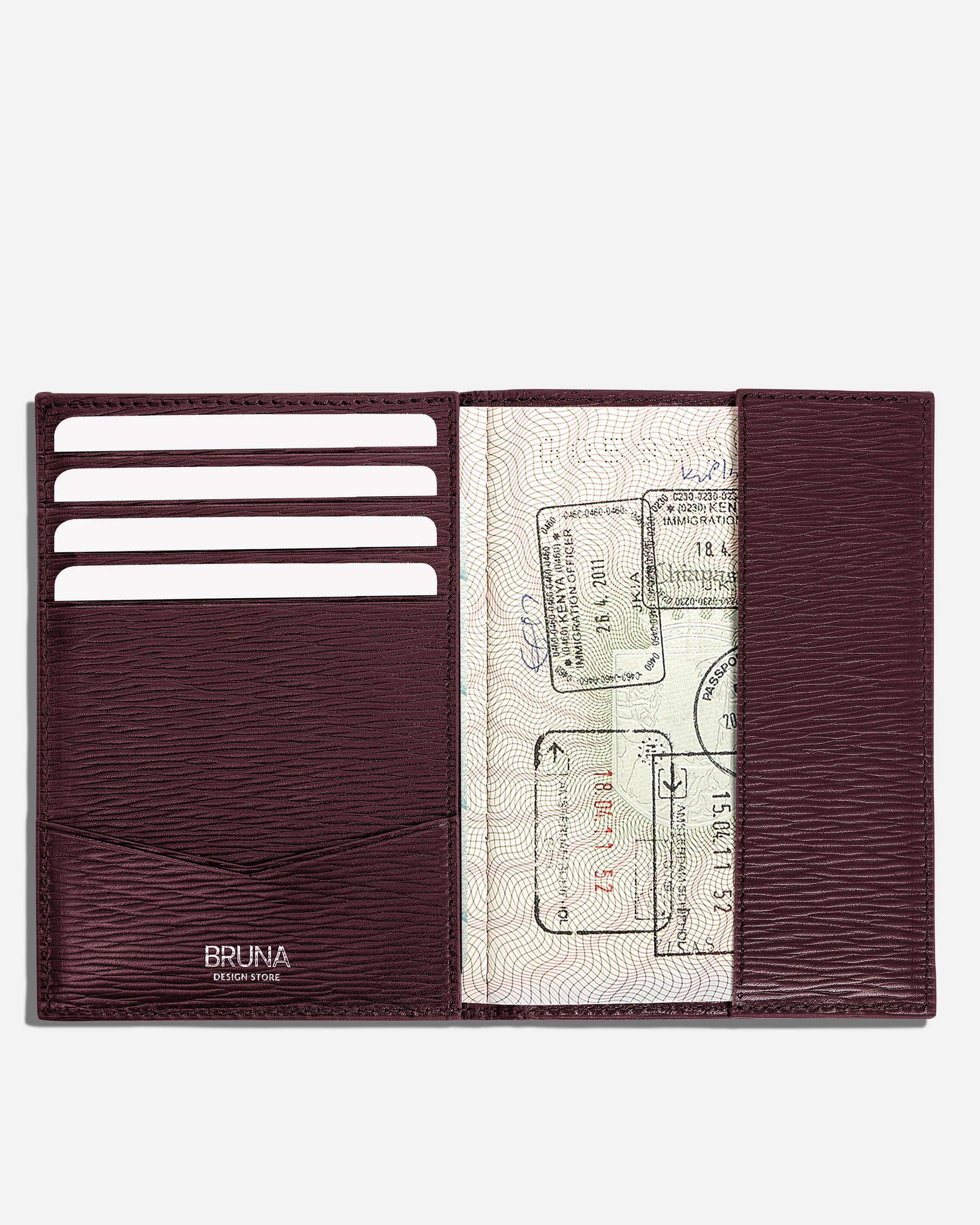 Classic Case for 1 Passport - Burgundy