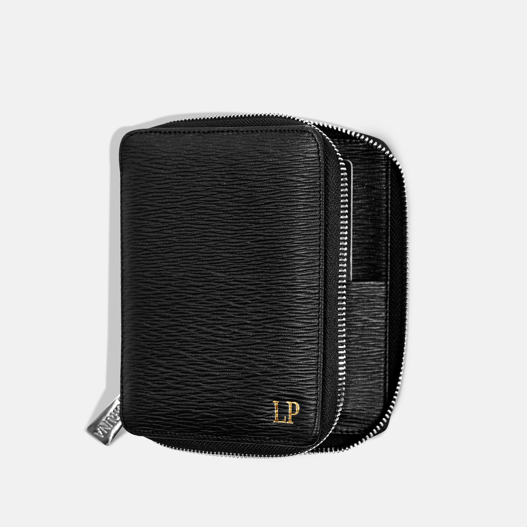 Funda con Cierre para 1 Pasaporte - Black Phantom
