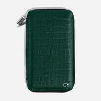 Funda con Cierre para 4 Pasaportes - Maverick Green