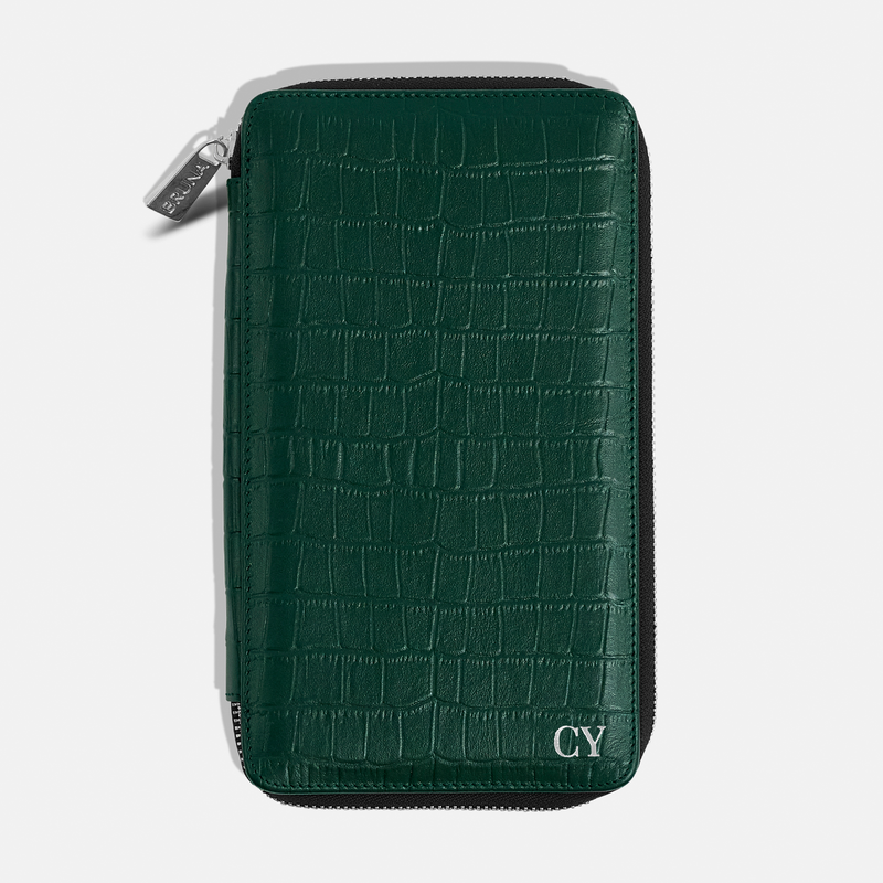 Funda con Cierre para 4 Pasaportes - Maverick Green