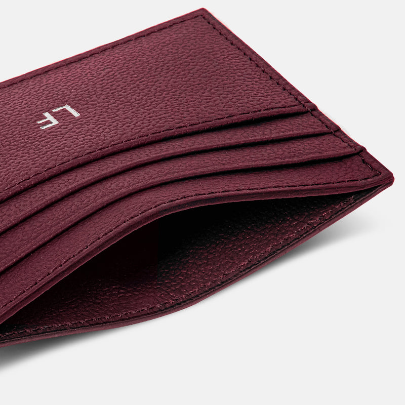 Tarjetero Tom (6 Tarjetas) - Burgundy