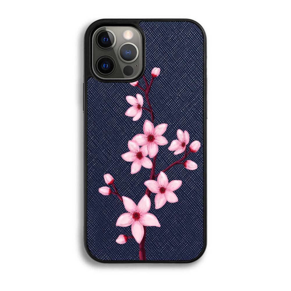 Pink Orchid - iPhone 12 Pro - Navy Blue