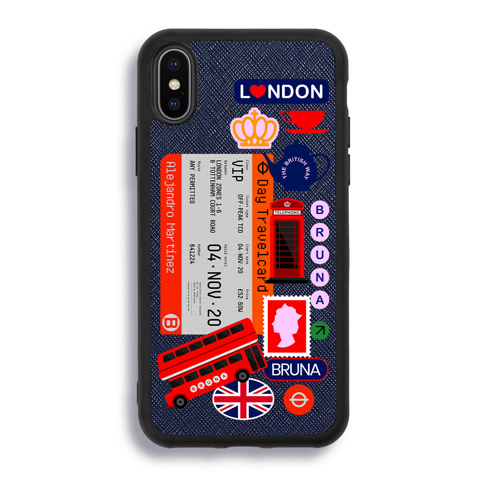 London City Stickers - iPhone XS Max - Navy Blue