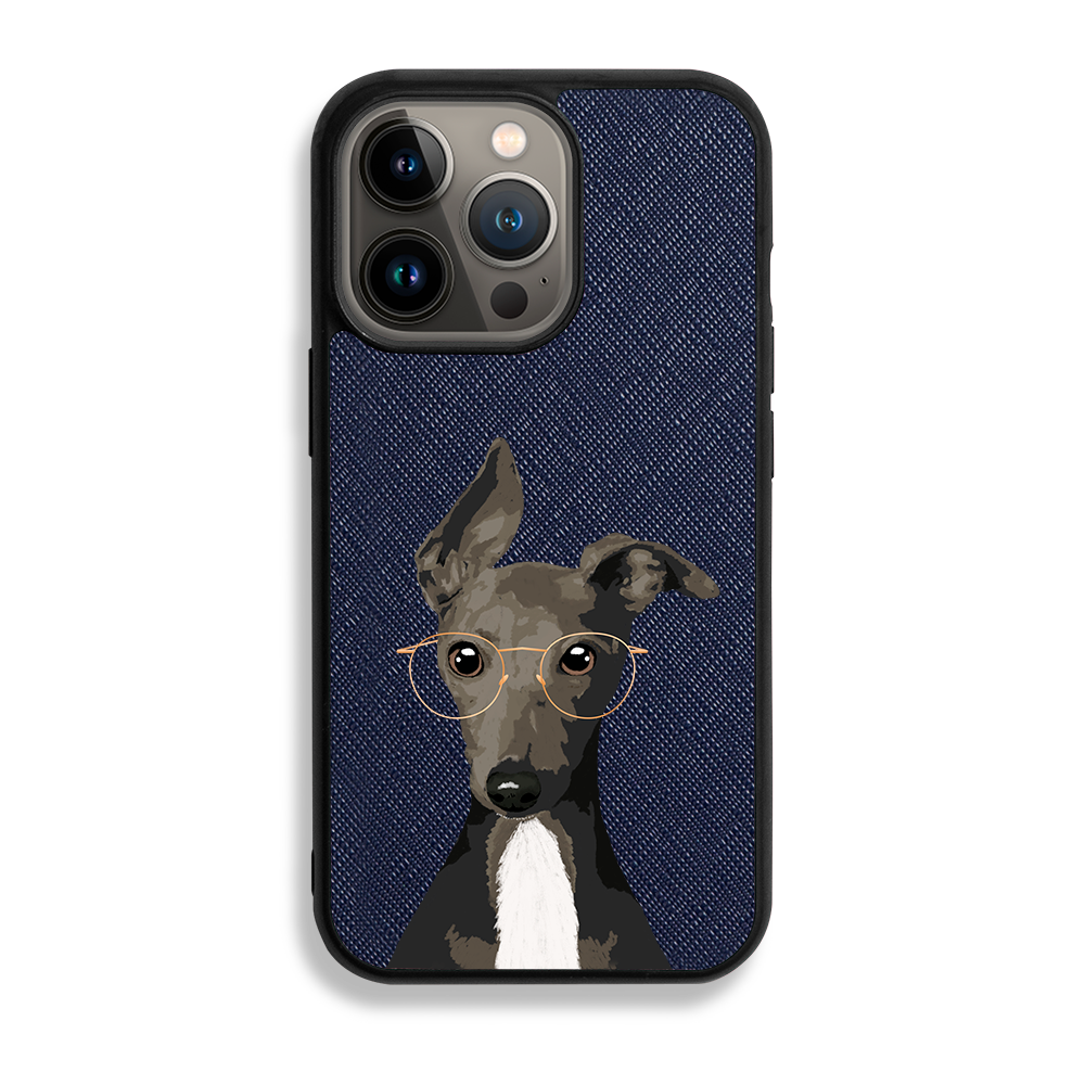 Italian Greyhound - iPhone 13 Pro - Navy Blue