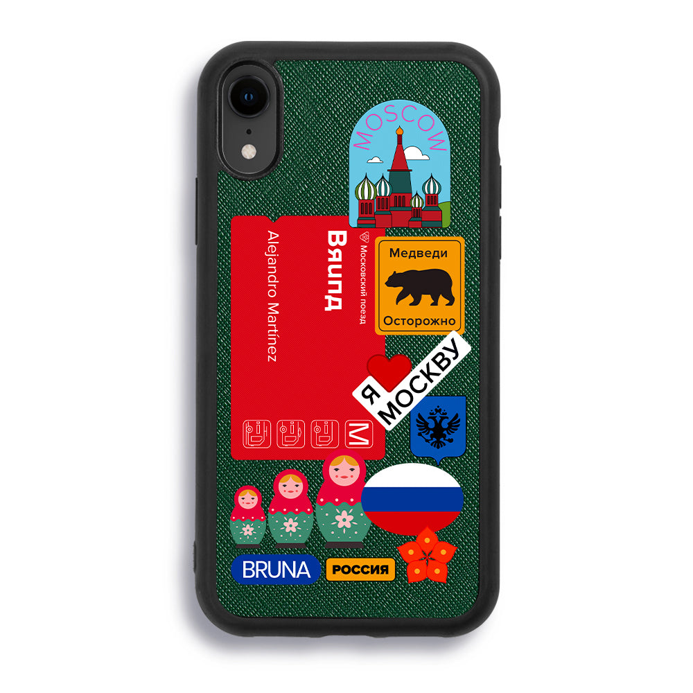 Moscow City Stickers - iPhone XR - Forest Green