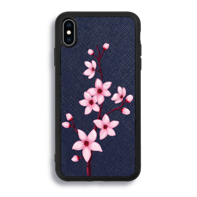 Pink Orchid - iPhone XS Max - Navy Blue