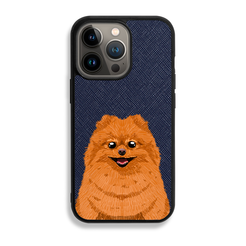 Pomeranian - iPhone 13 Pro - Navy Blue