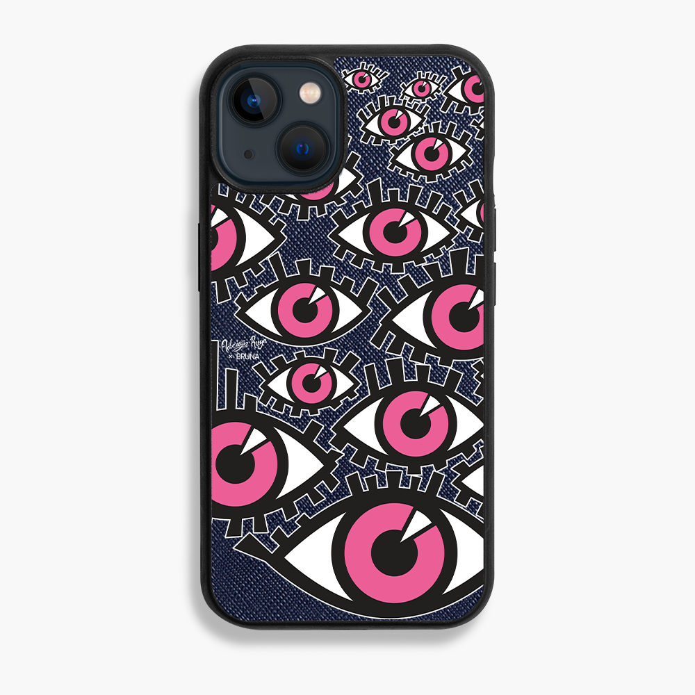Look At Me Again by Adrián Ruga - iPhone 13 - Navy Blue