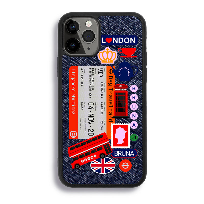 London City Stickers - iPhone 11 Pro - Navy Blue