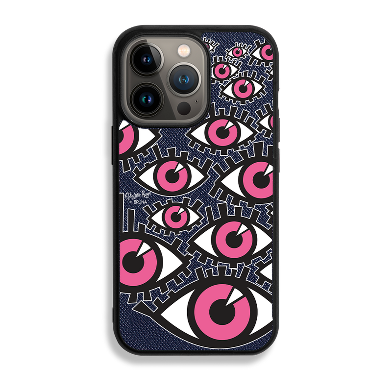 Look At Me Again by Adrián Ruga - iPhone 13 Pro - Navy Blue