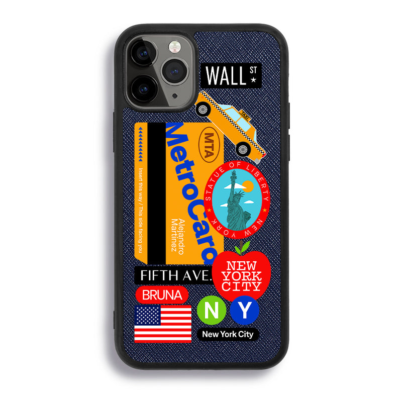 New York City Stickers - iPhone 11 Pro - Navy Blue