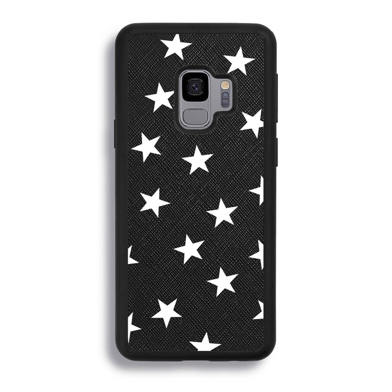 White Stars - Samsung S9 - Black Caviar 