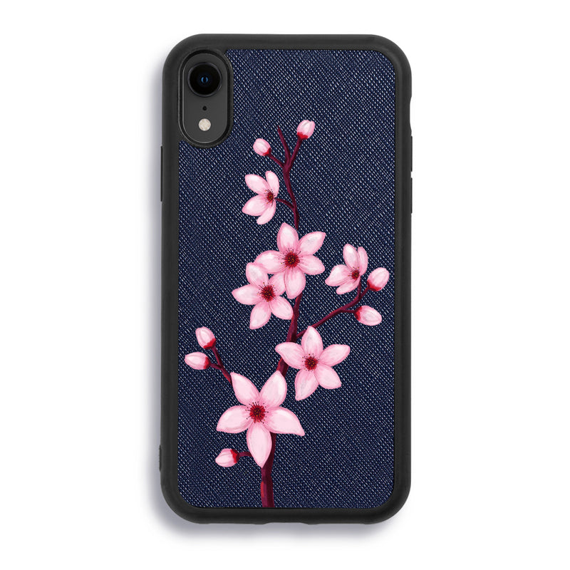 Pink Orchid - iPhone XR - Navy Blue