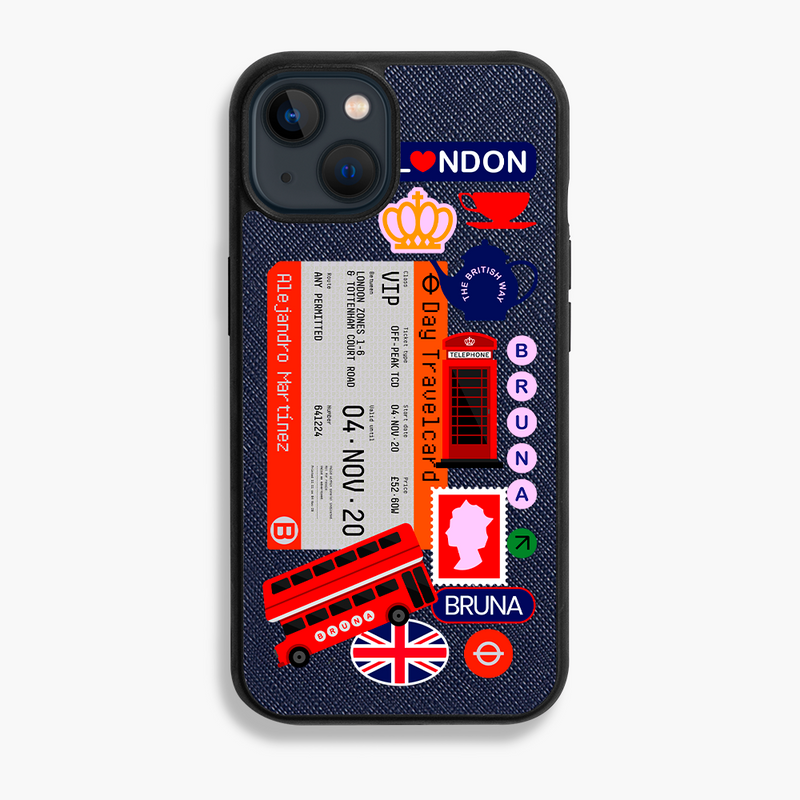 London City Stickers - iPhone 13 - Navy Blue
