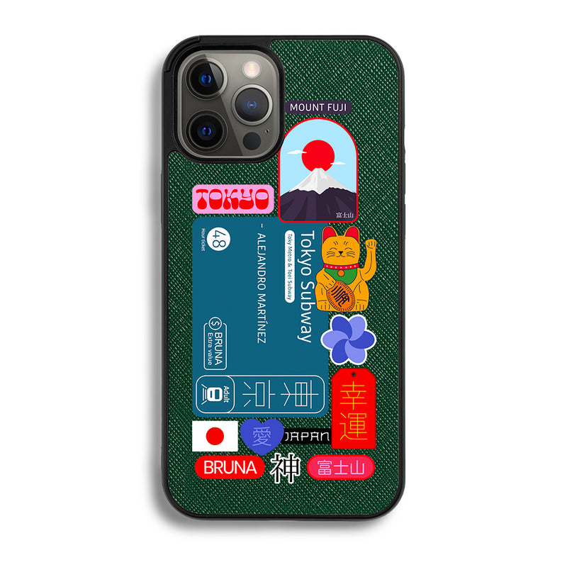 Tokyo City Stickers - iPhone 12 Pro Max - Forest Green