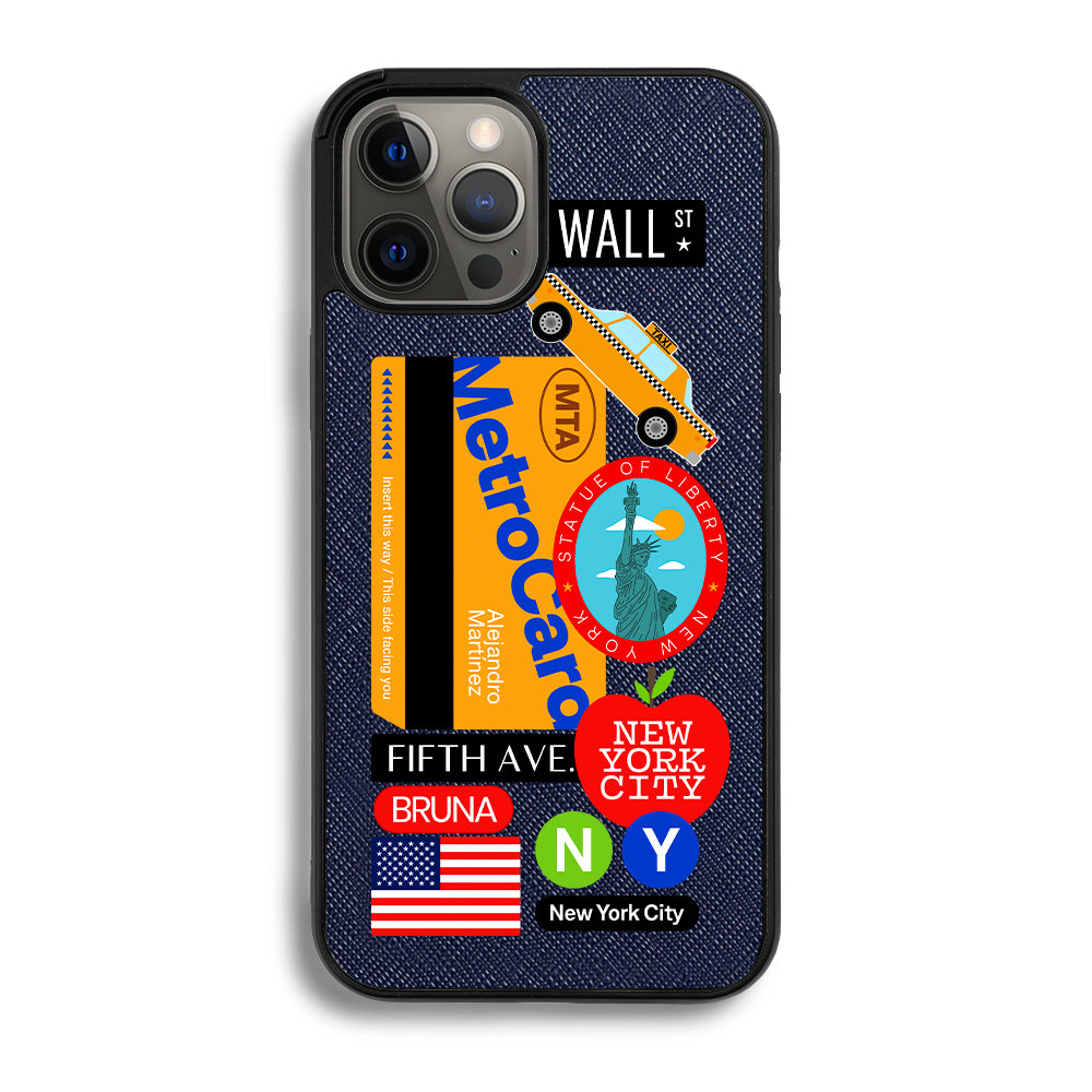 New York City Stickers - iPhone 12 Pro Max - Navy Blue