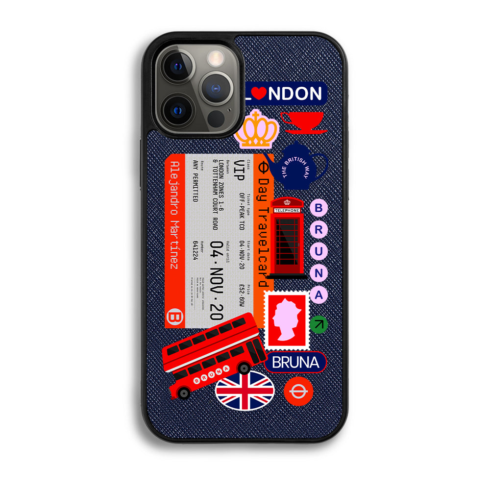 London City Stickers - iPhone 12 Pro - Navy Blue