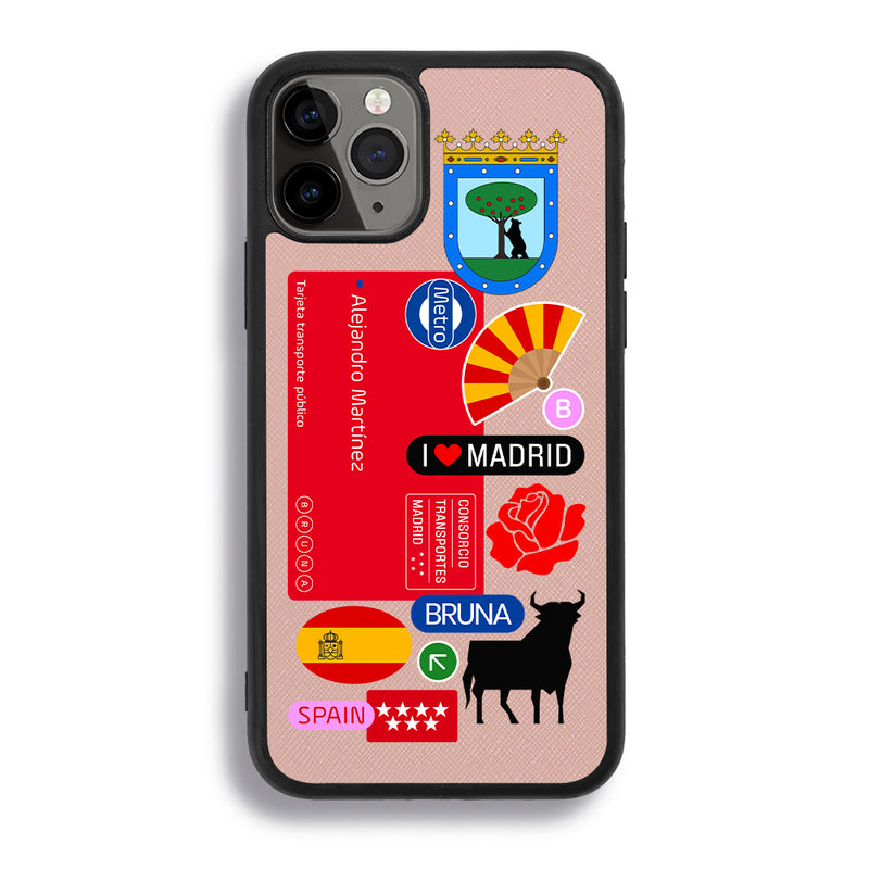 Madrid City Stickers - iPhone 11 Pro - Pink Molly