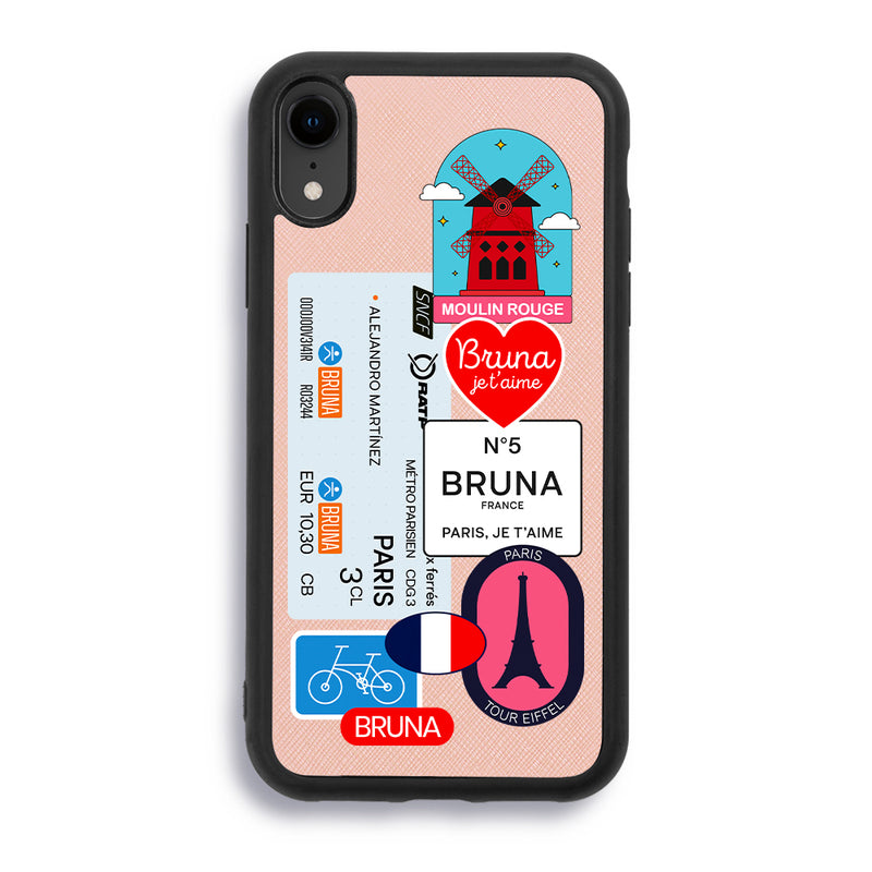 Paris City Stickers - iPhone XR - Pink Molly