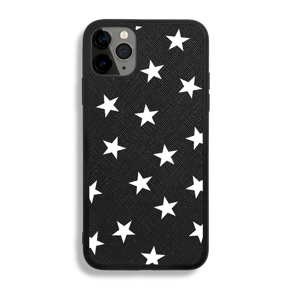 White Stars - iPhone 11 Pro Max - Black Caviar
