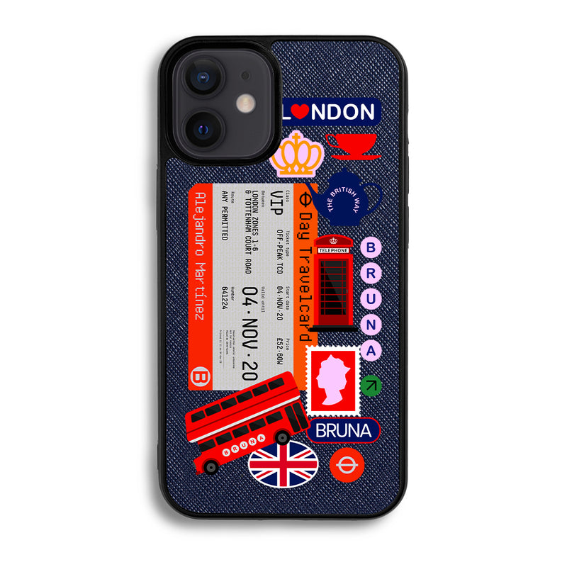 London City Stickers - iPhone 12 Mini - Navy Blue