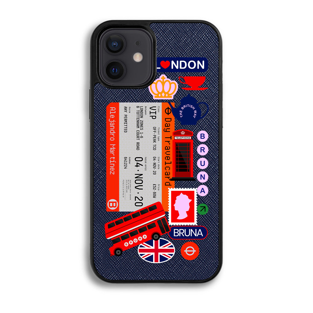 London City Stickers - iPhone 12 - Navy Blue