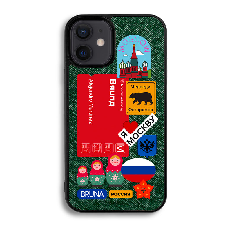 Moscow City Stickers - iPhone 12 Mini - Forest Green