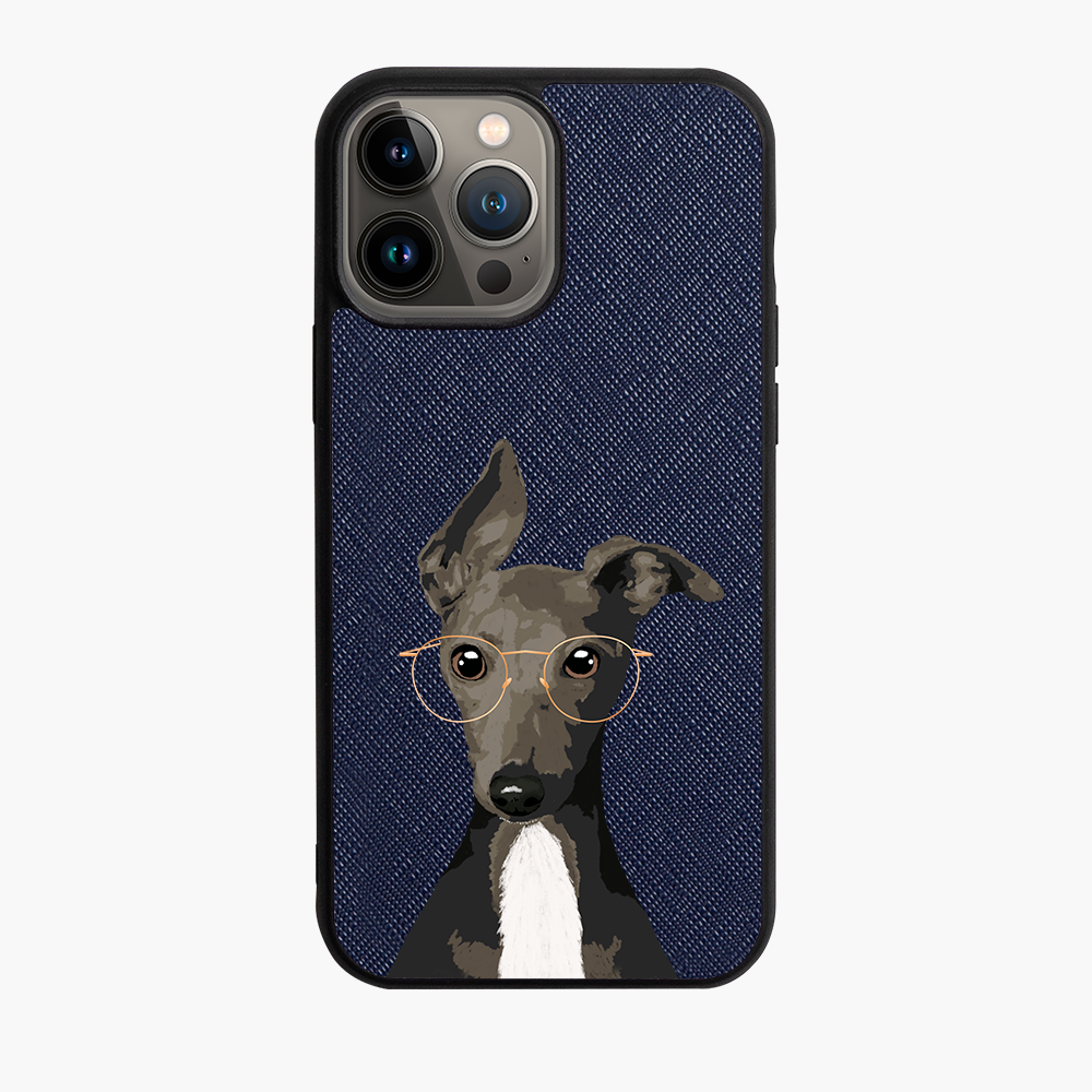 Italian Greyhound - iPhone 13 Pro Max - Navy Blue