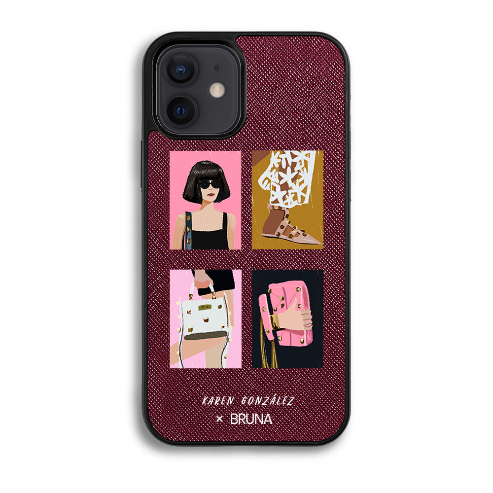 Fashion Favorites by Karen González- iPhone 12 - Burgundy