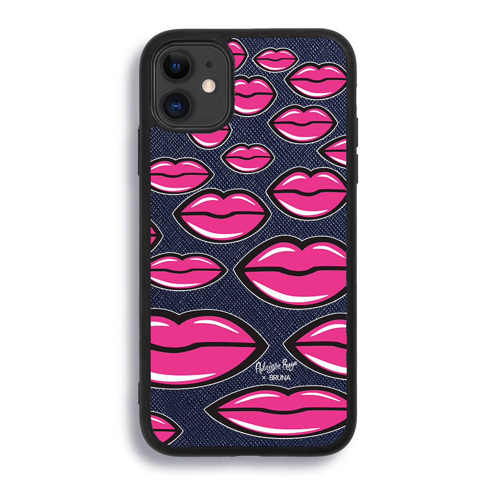 Give You A Kiss by Adrián Ruga - iPhone 11 - Navy Blue