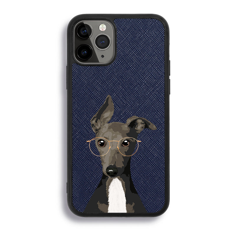 Italian Greyhound - iPhone 11 Pro - Navy Blue