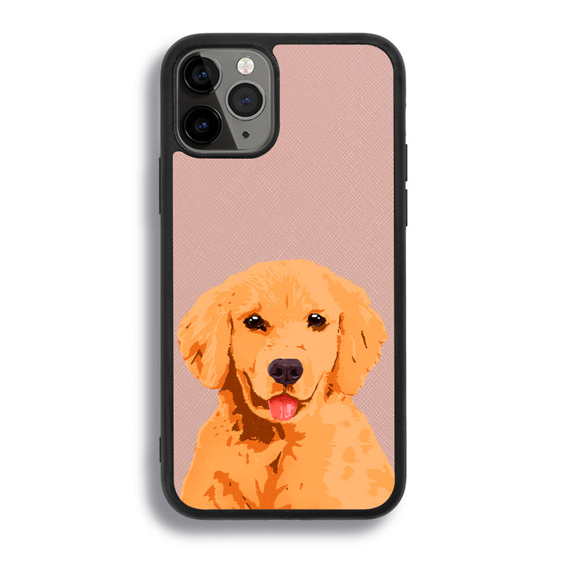 Golden Retriever - iPhone 11 Pro - Pink Molly
