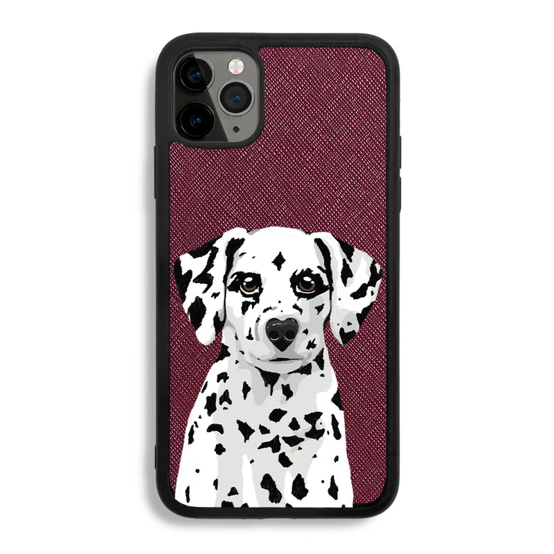 Dalmatian - iPhone 11 Pro Max - Burgundy