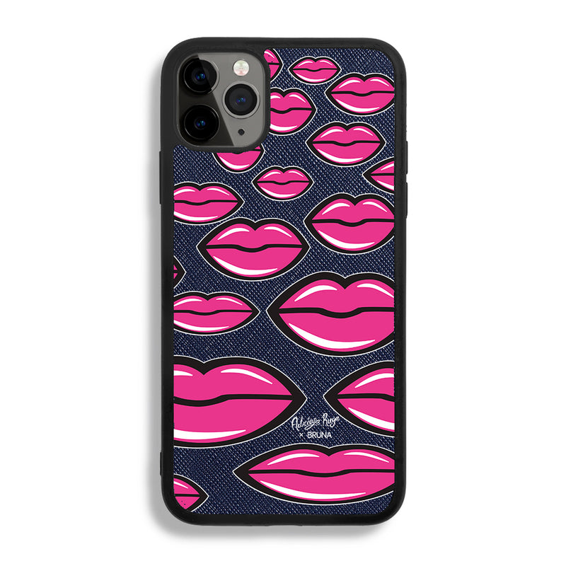 Give You A Kiss by Adrián Ruga - iPhone 11 Pro Max - Navy Blue