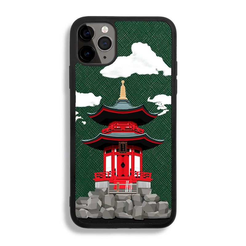 Japanese Building - iPhone 11 Pro - Forest Green