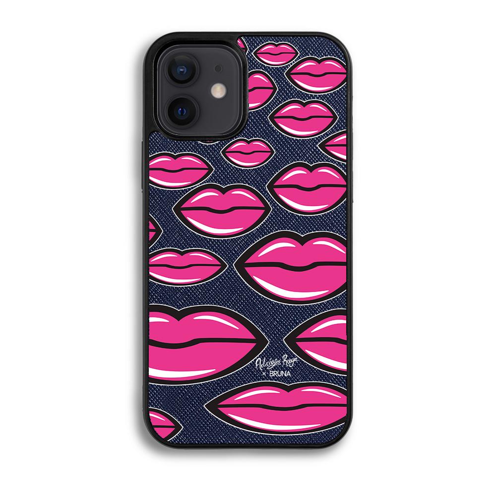 Give You A Kiss by Adrián Ruga - iPhone 12 - Navy Blue