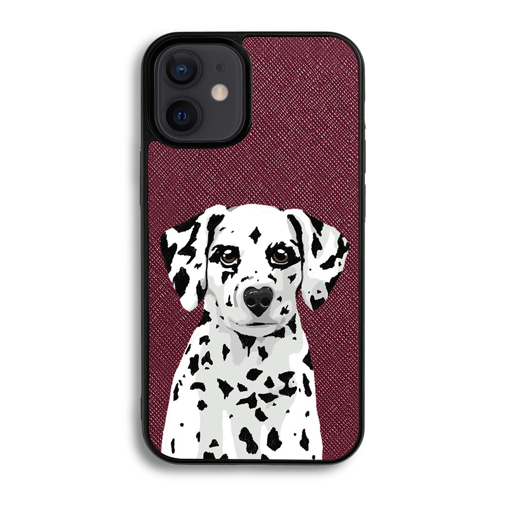 Dalmatian - iPhone 12 Mini - Burgundy