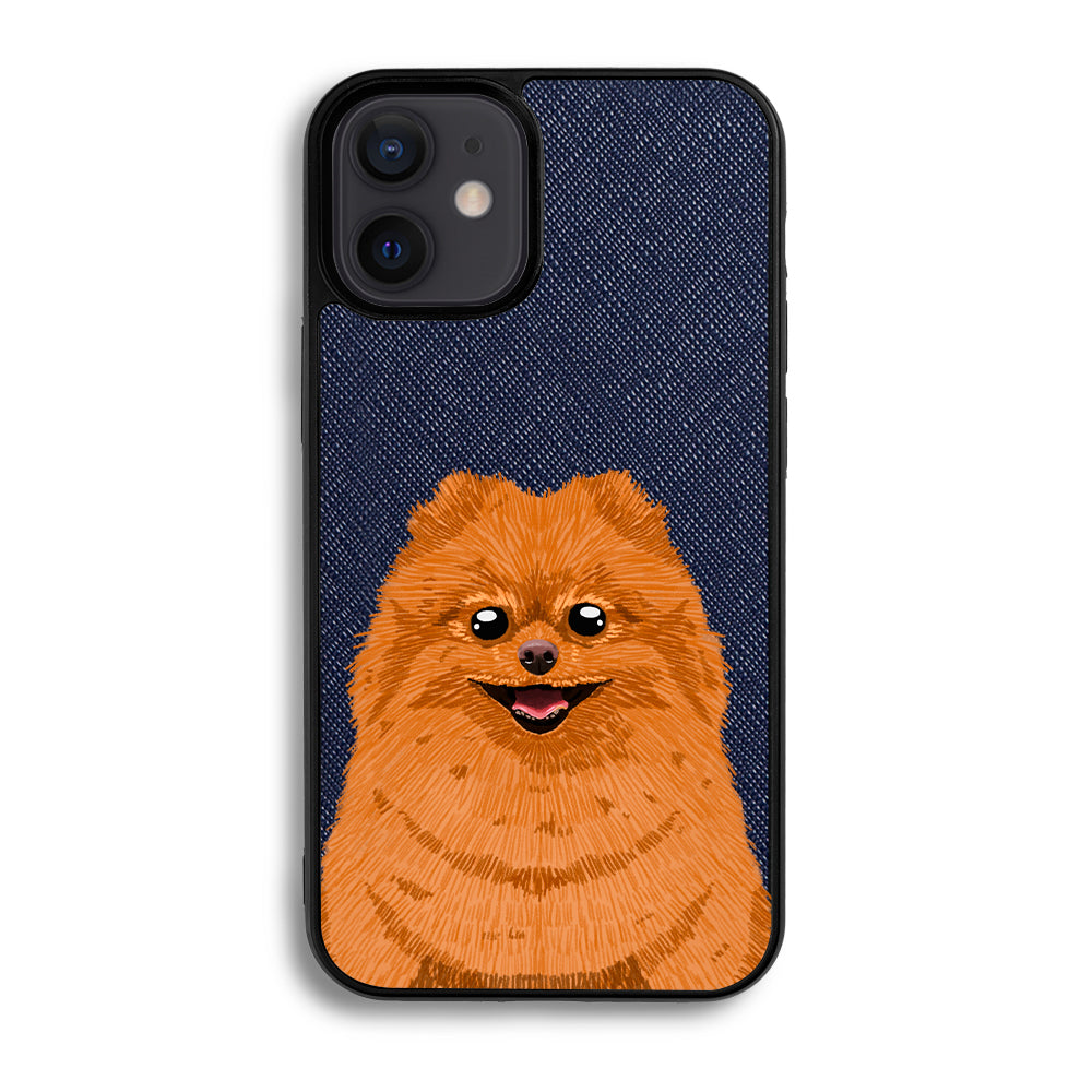 Pomeranian - iPhone 12 Mini - Navy Blue