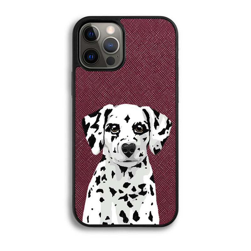 Dalmatian - iPhone 12 Pro - Burgundy